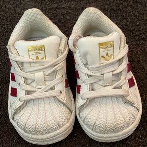 Size 4 adidas superstar toddler girl shoes